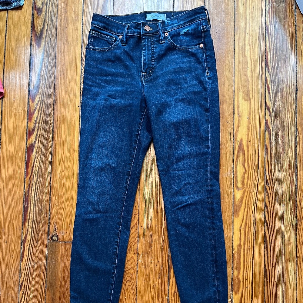Madewell Women's 9-Inch High Rise Skinny Jeans Larkspur Size 26